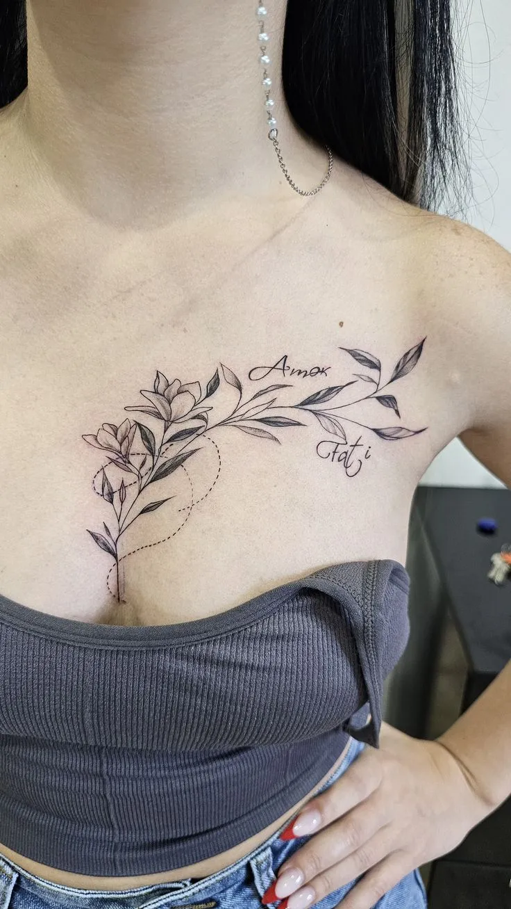 15+ Mẫu Hình Xăm Ngực Nữ Tinh Tế